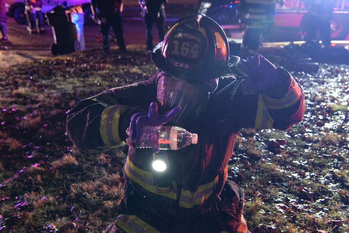 City of Champaign firefighters respond to New Year's Eve fire
